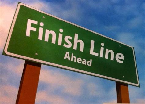 finishing line or finish line